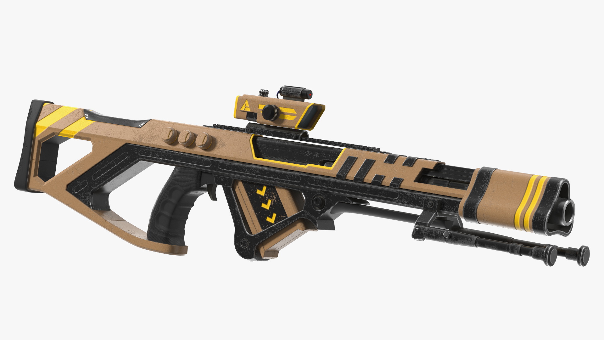 Futuristic Assault Rifle 3D model