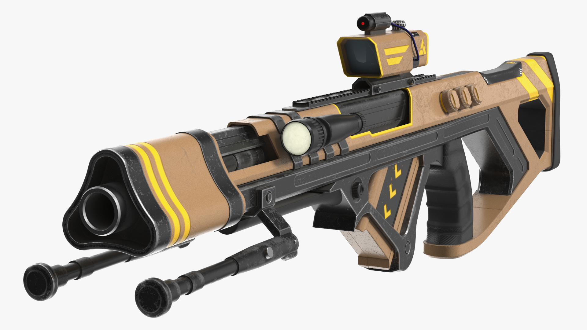 Futuristic Assault Rifle 3D model