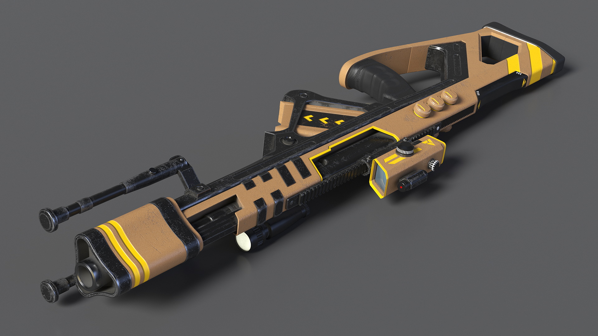 Futuristic Assault Rifle 3D model