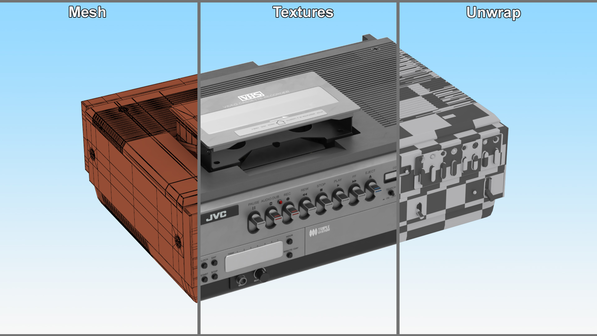 3D Video Recorder JVC HR-3330TR model
