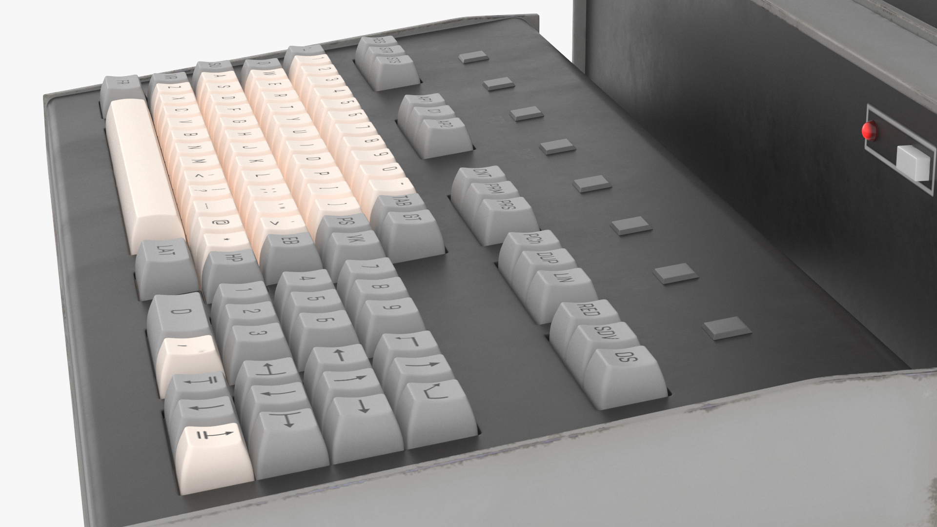 3D Vintage Personal Computer with Monitor and Keyboard