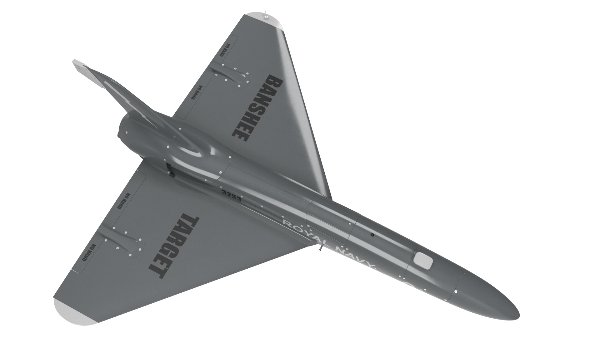 3D Banshee Jet 80 Attack Drone Light model
