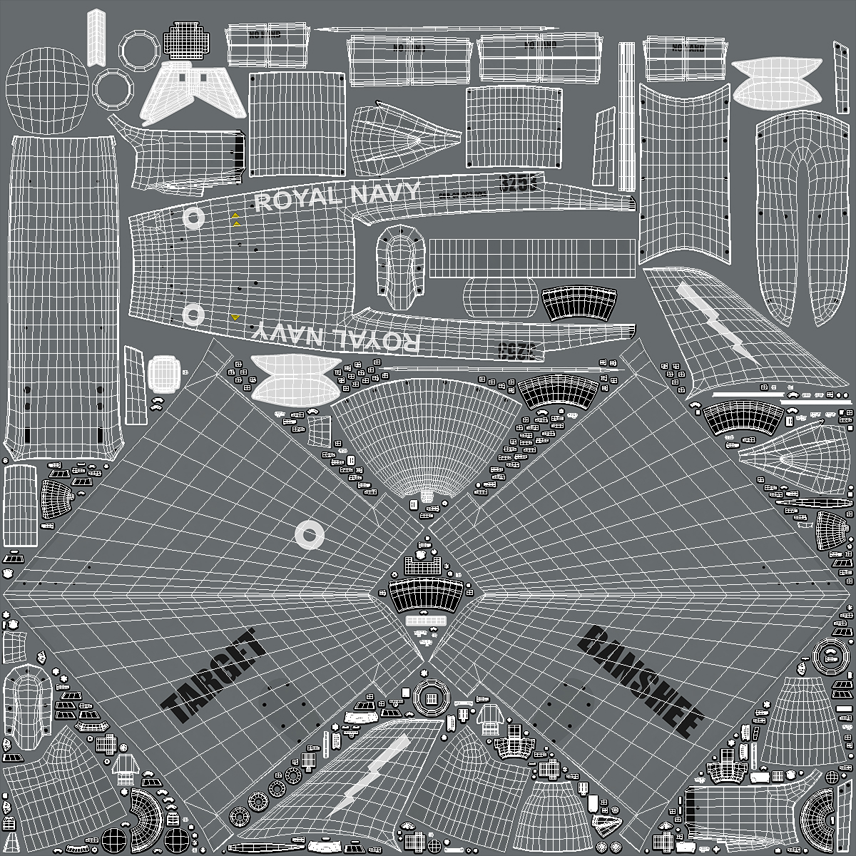 3D Banshee Jet 80 Attack Drone Light model