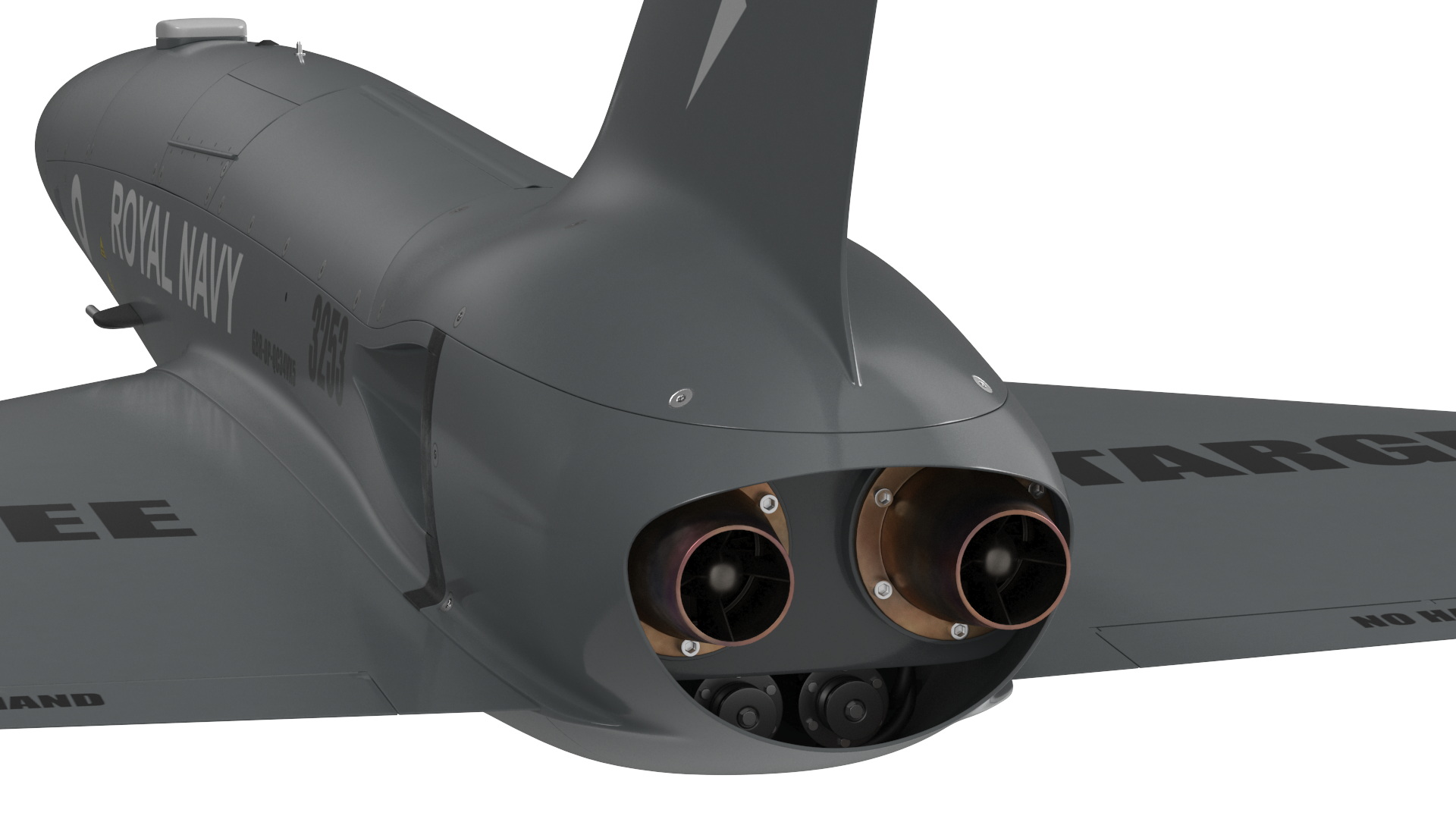 3D Banshee Jet 80 Attack Drone Light model