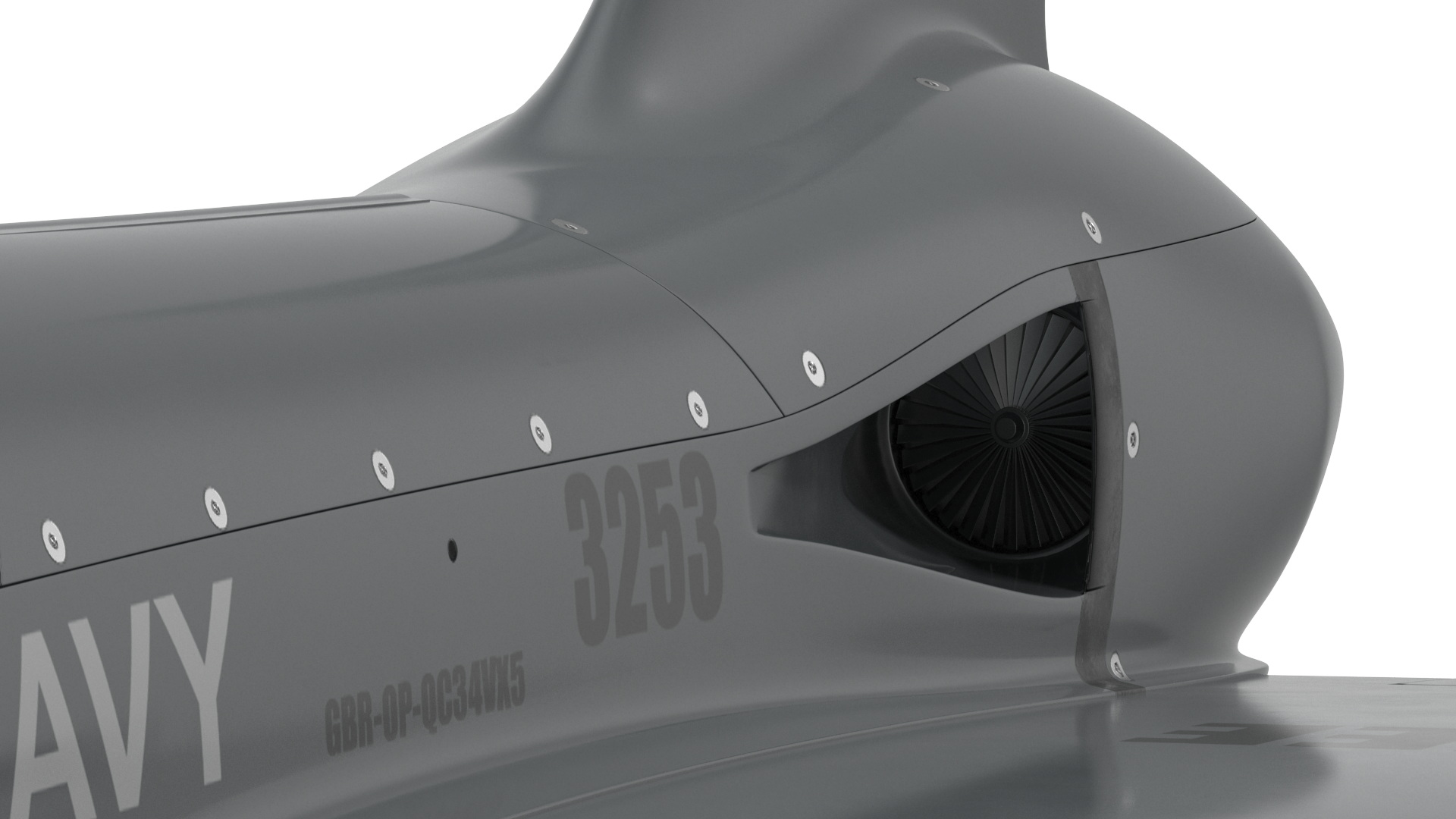3D Banshee Jet 80 Attack Drone Light model
