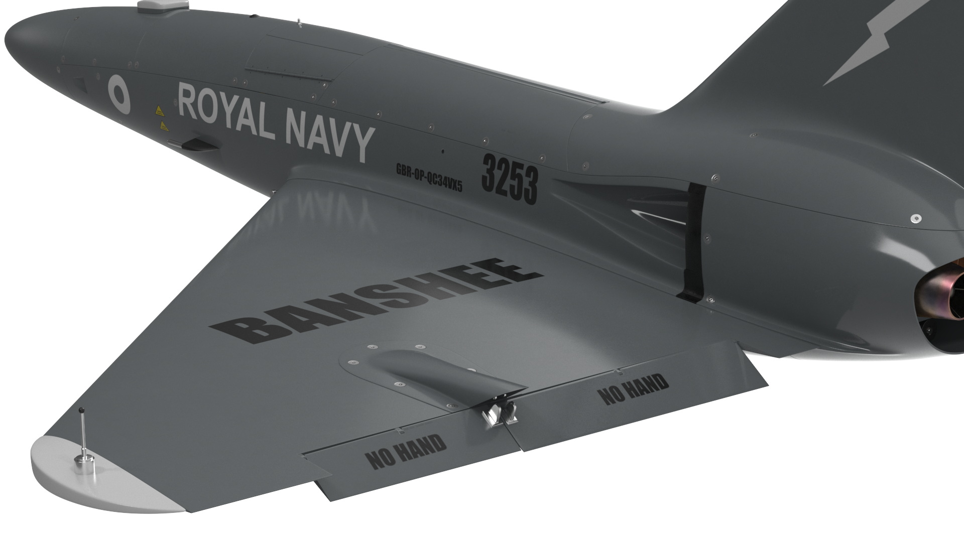 3D Banshee Jet 80 Attack Drone Light model