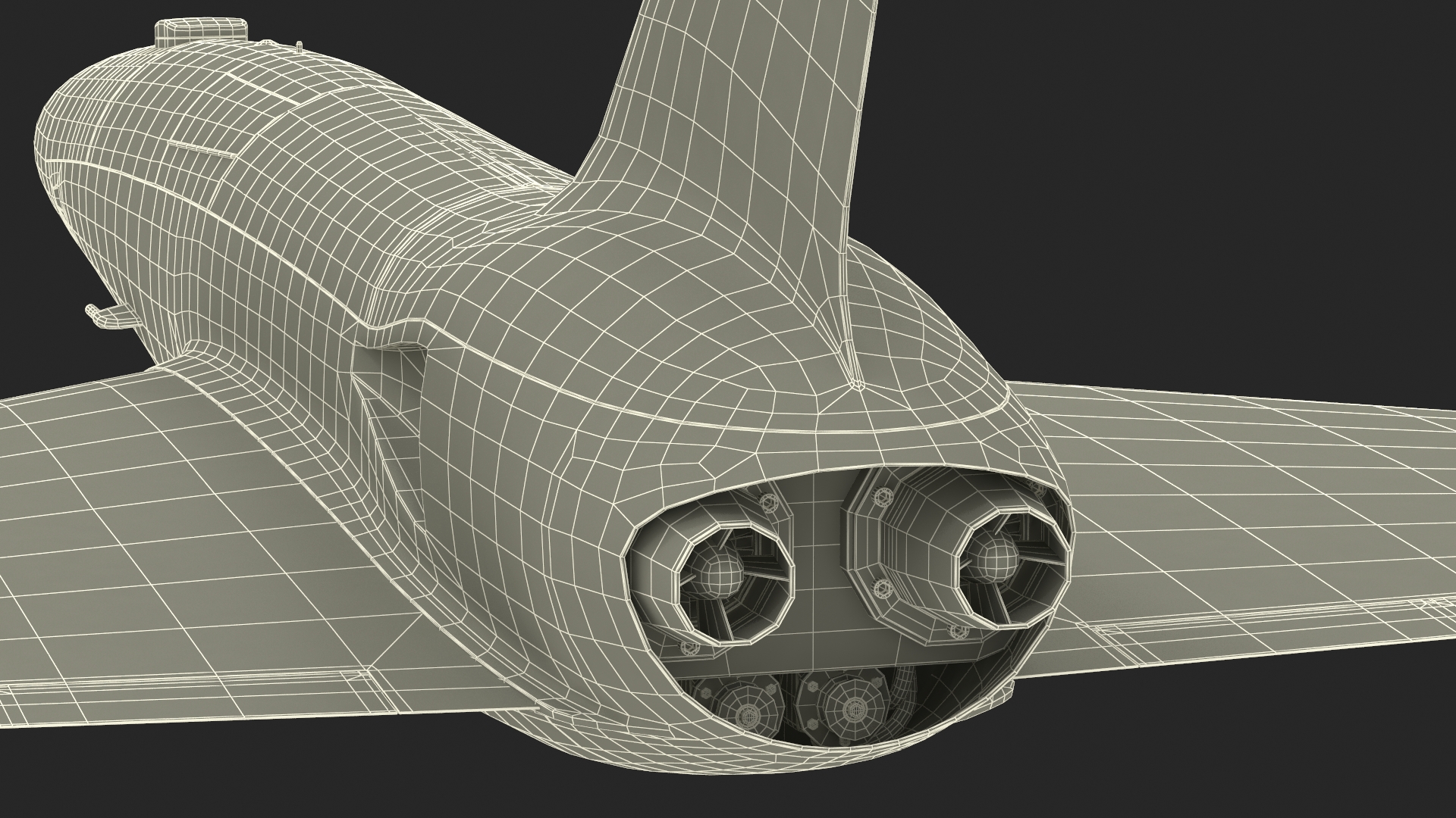 3D Banshee Jet 80 Attack Drone Light model
