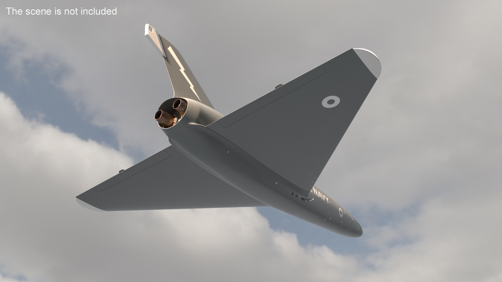 3D Banshee Jet 80 Attack Drone Light model