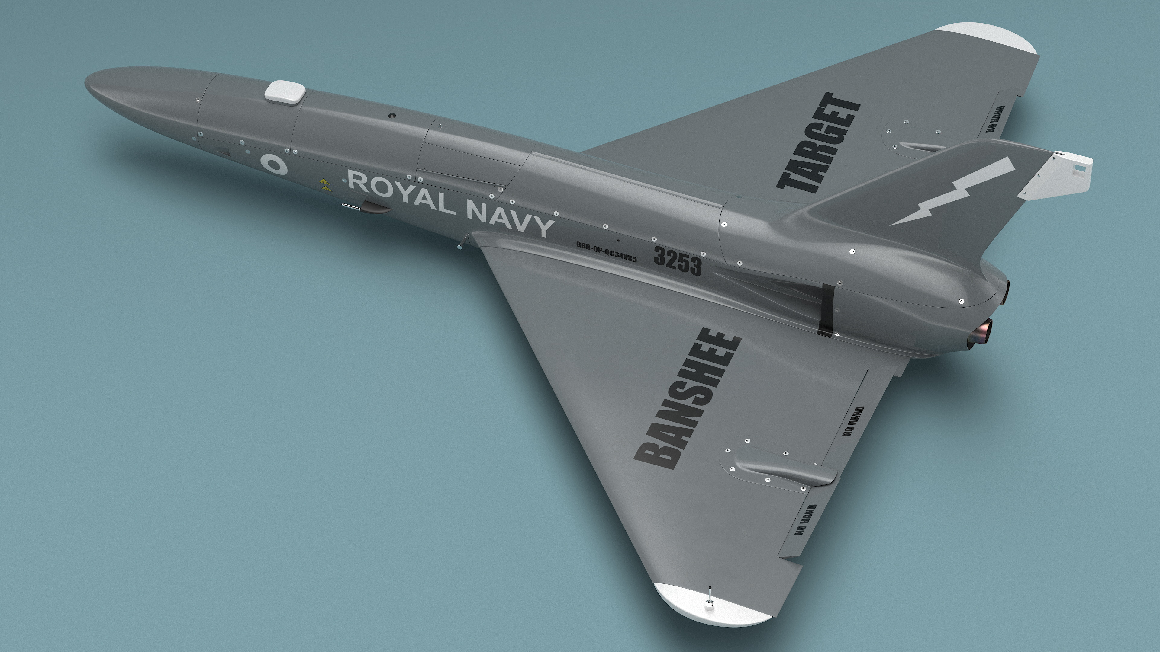 3D Banshee Jet 80 Attack Drone Light model