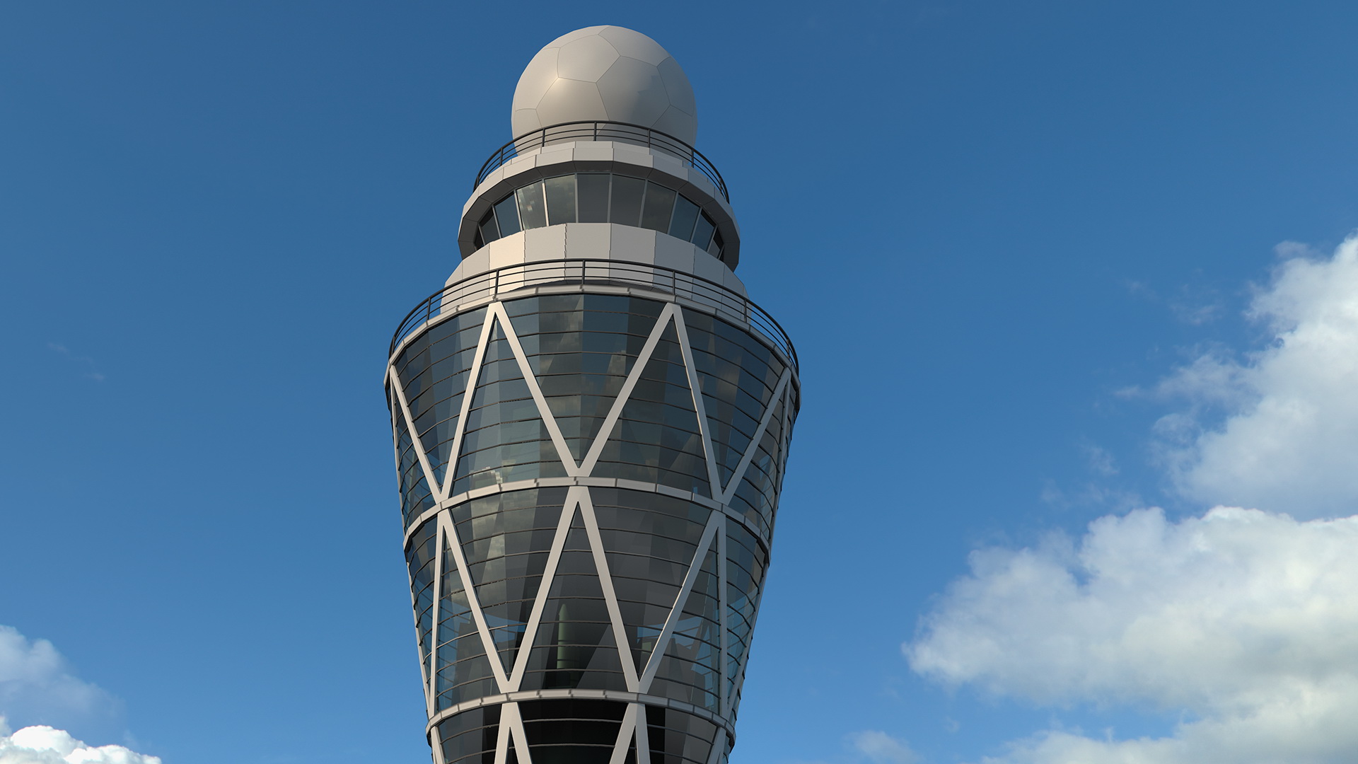 3D Airport Tower model