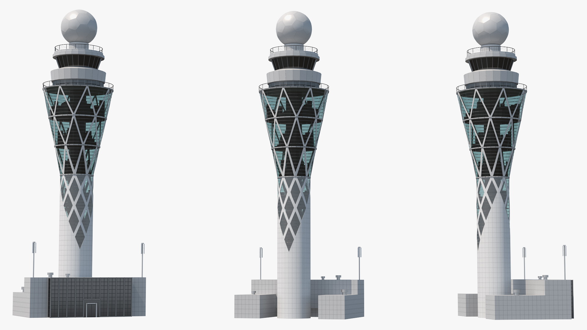 3D Airport Tower model