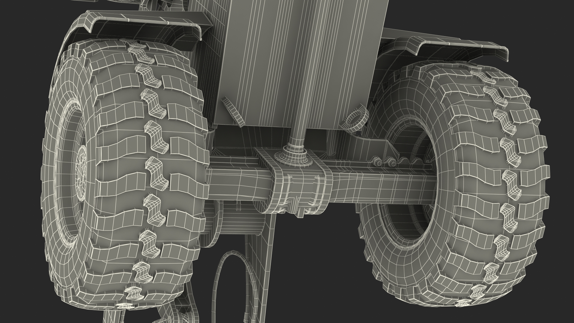 Volvo L25 Electric Loader with Material Handling Arm Rigged 3D model