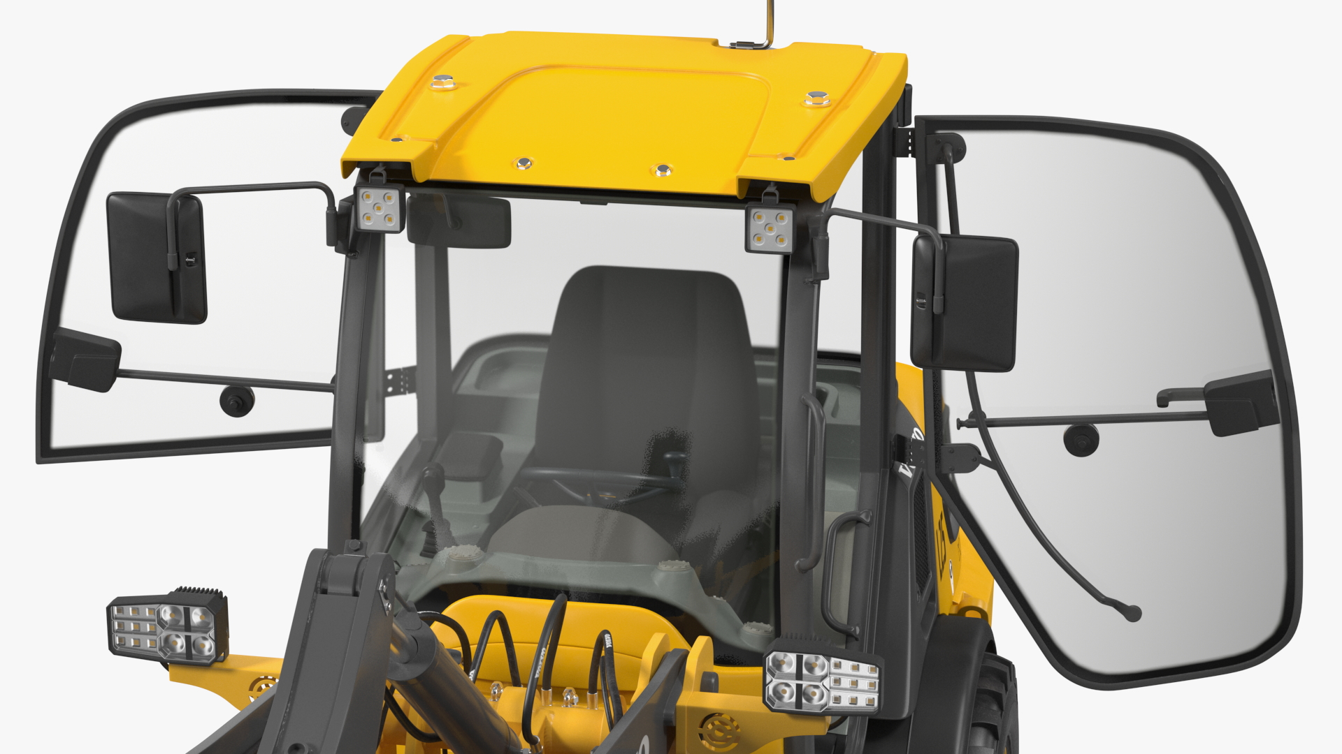 Volvo L25 Electric Loader with Material Handling Arm Rigged 3D model