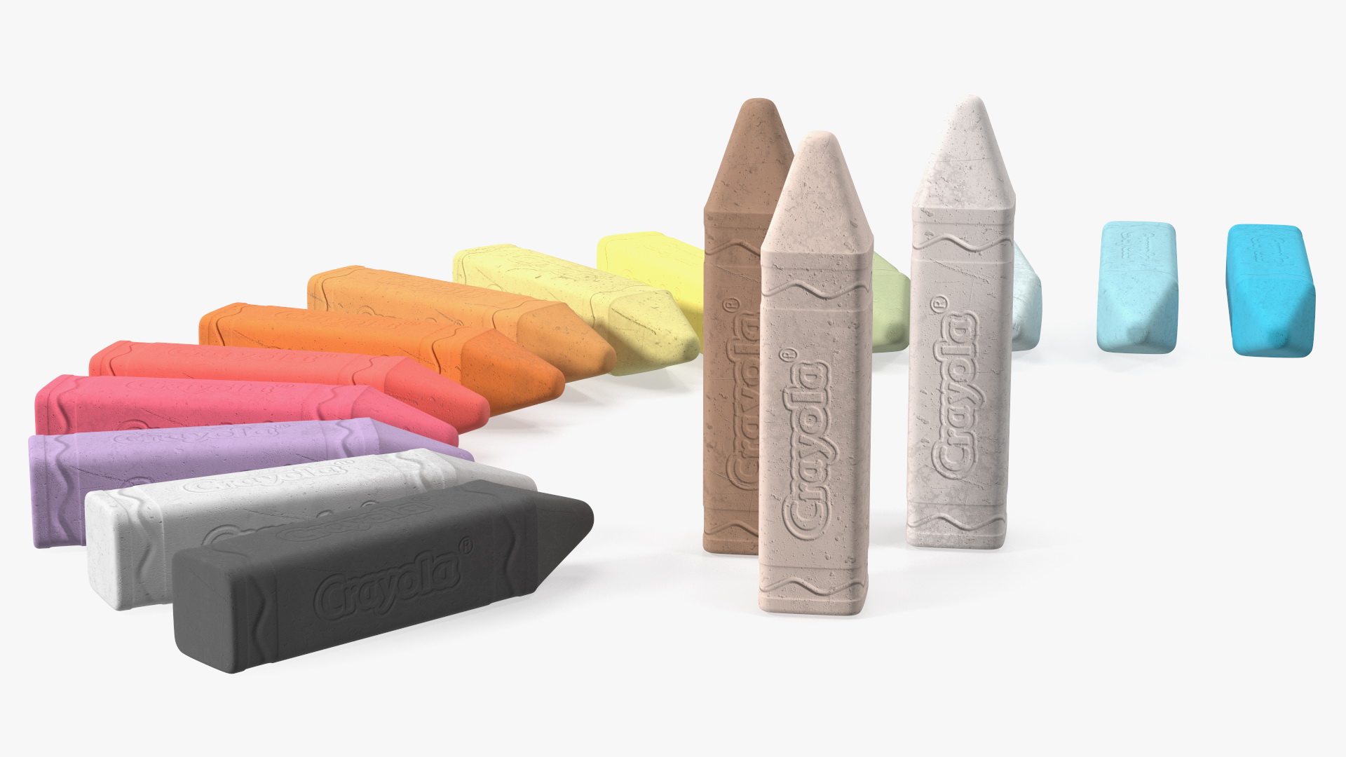 Crayola Chalk Set 16 Colors 3D