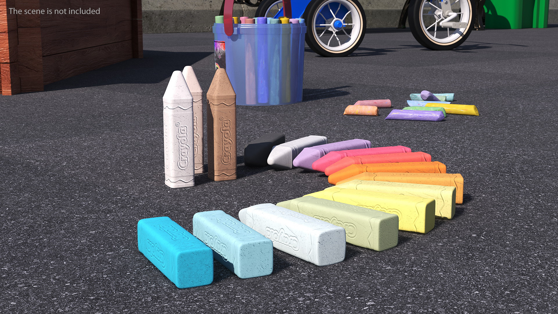Crayola Chalk Set 16 Colors 3D