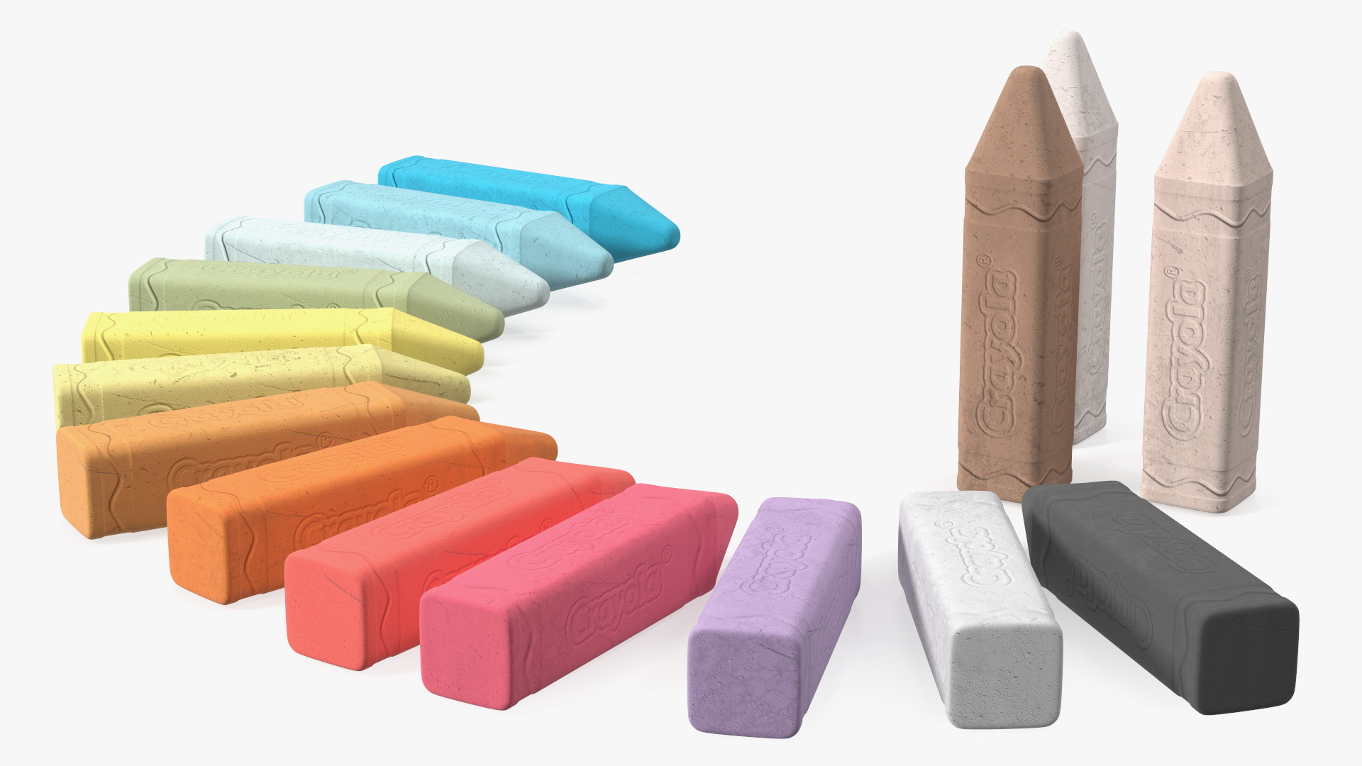 Crayola Chalk Set 16 Colors 3D