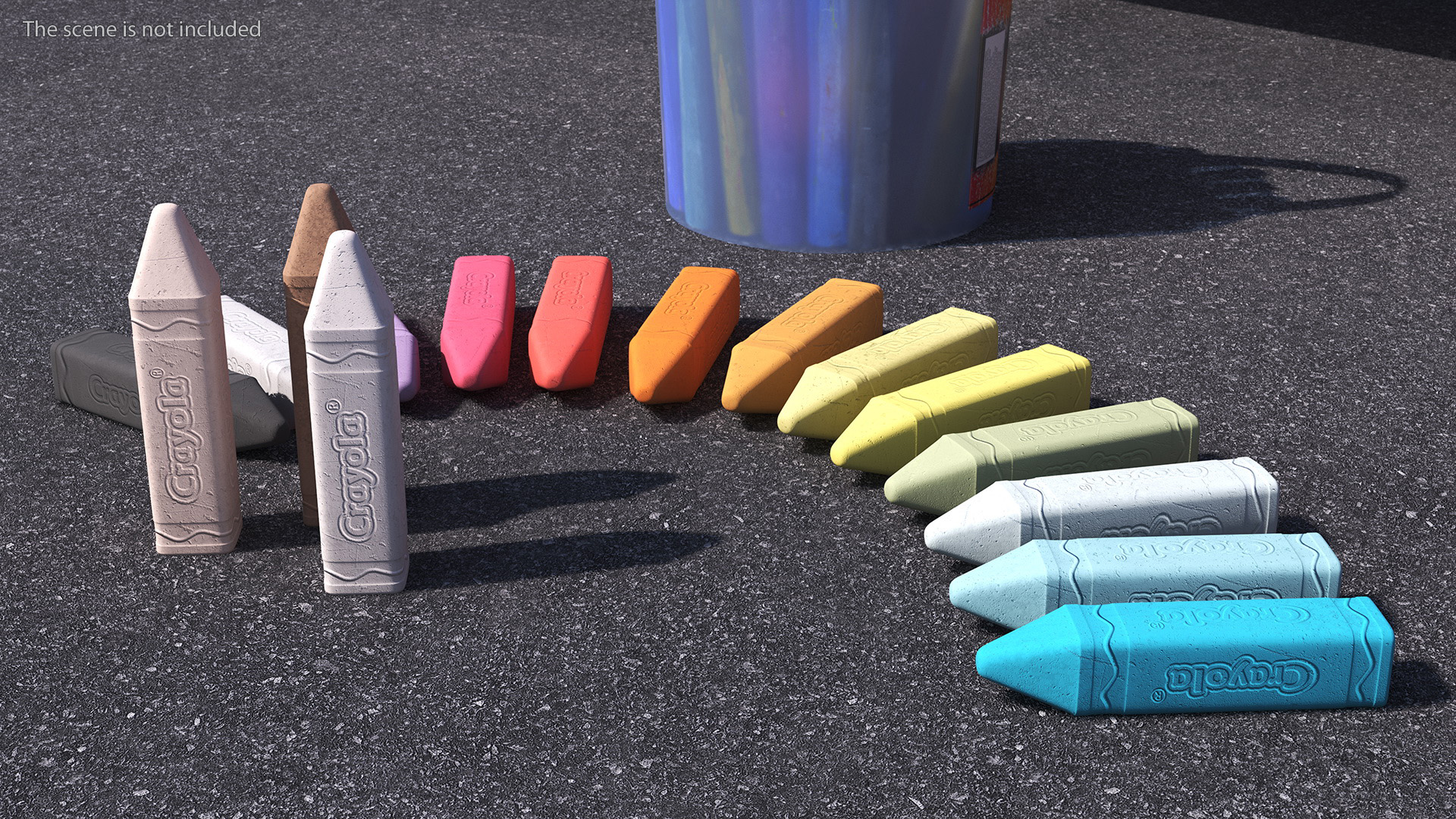 Crayola Chalk Set 16 Colors 3D
