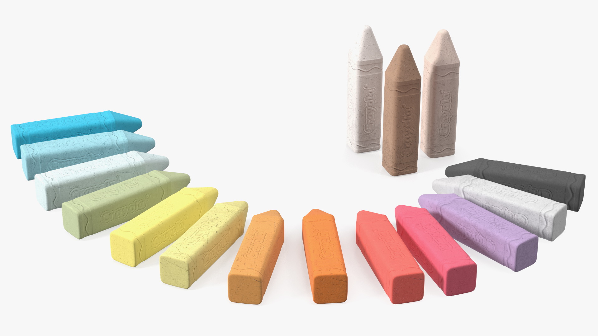 Crayola Chalk Set 16 Colors 3D