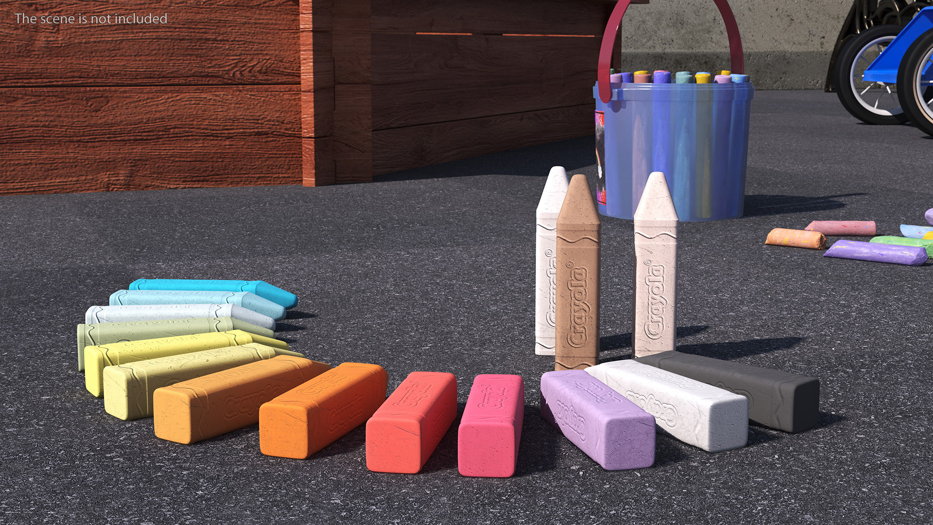 Crayola Chalk Set 16 Colors 3D