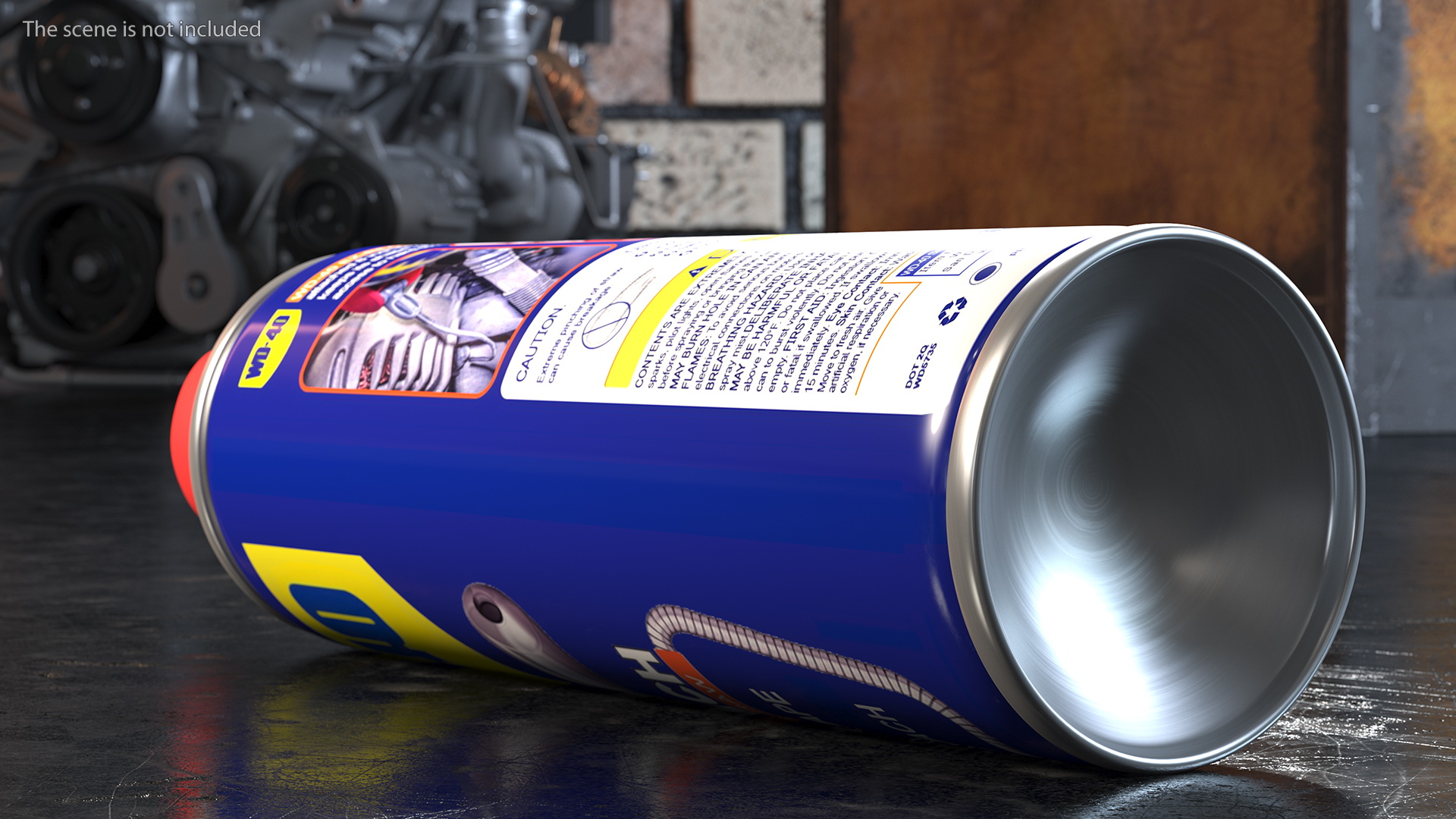 WD 40 EZ REACH Penetrative Lubricant Spray 3D