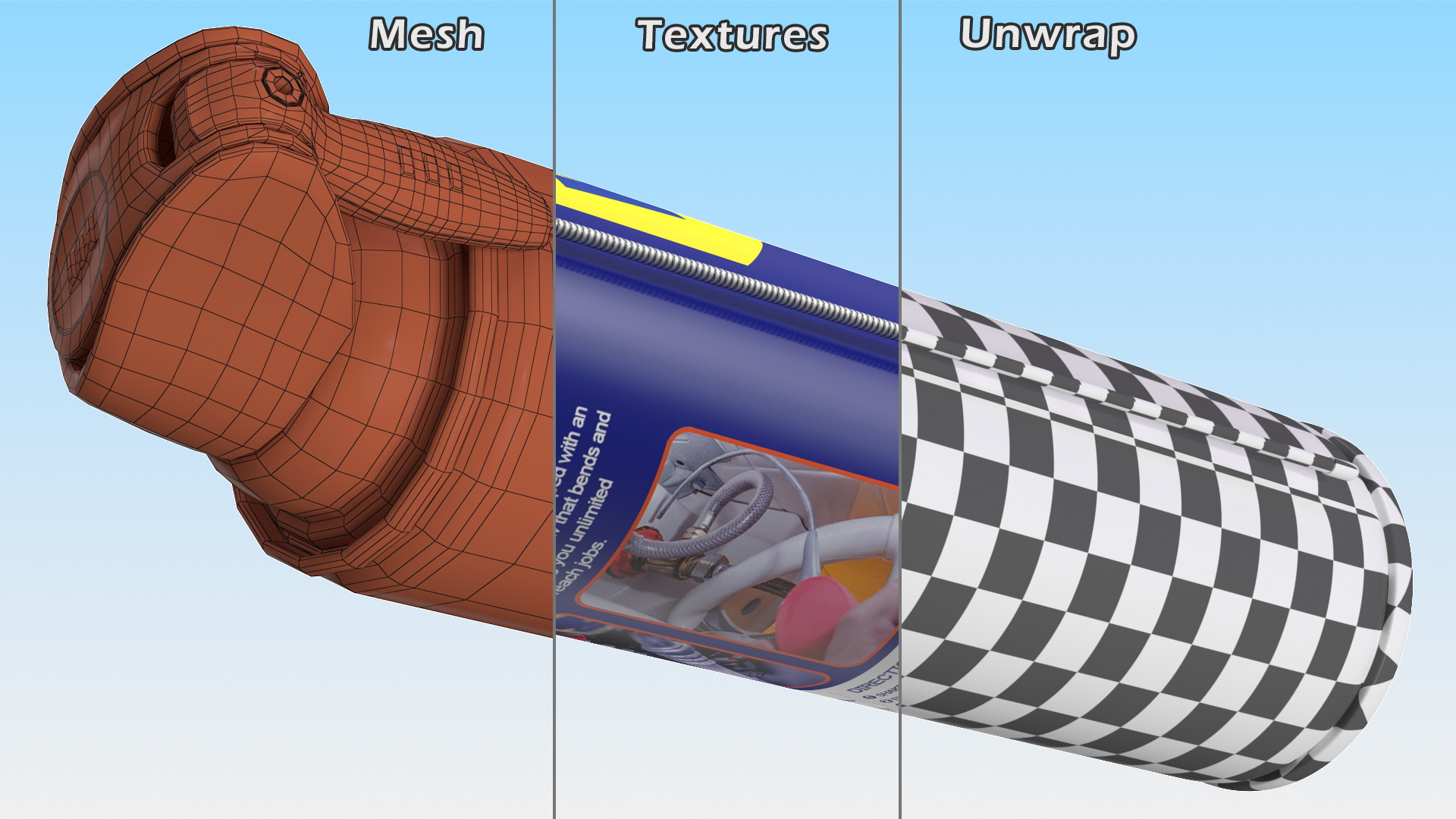 WD 40 EZ REACH Penetrative Lubricant Spray 3D