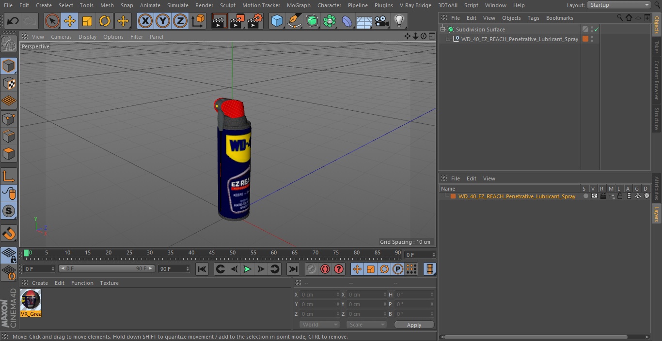 WD 40 EZ REACH Penetrative Lubricant Spray 3D