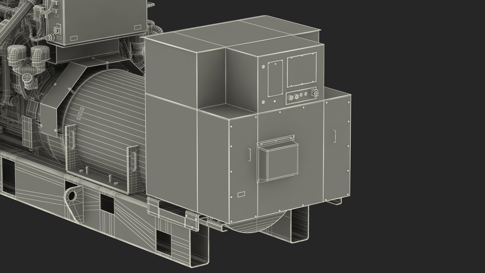 Gas Generator CAT G3520E 3D model