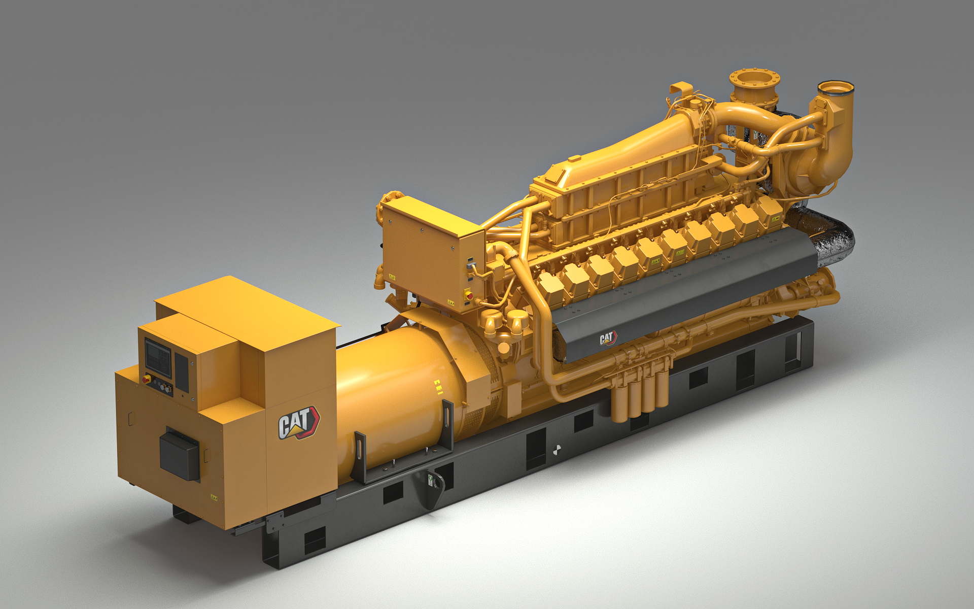 Gas Generator CAT G3520E 3D model