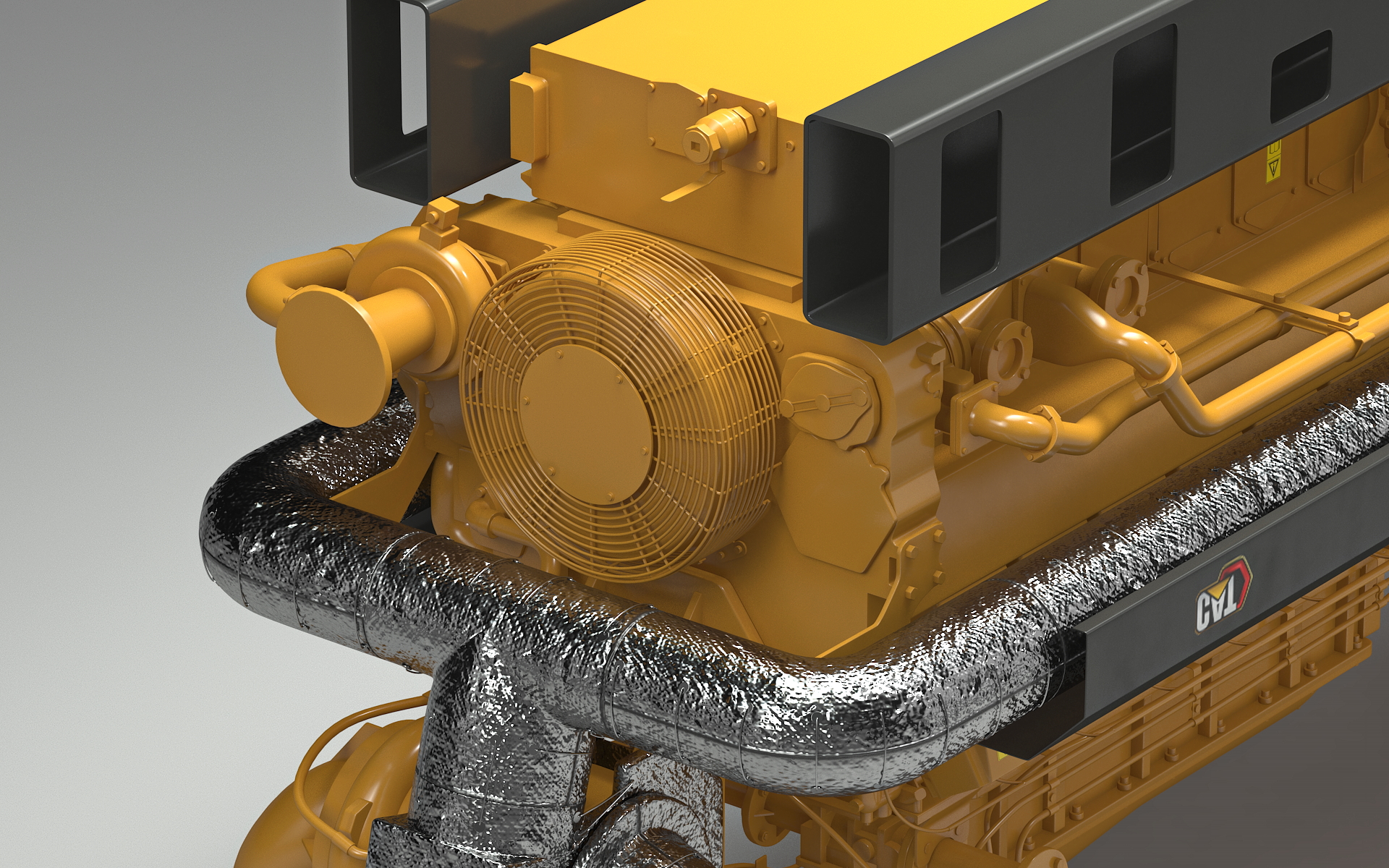 Gas Generator CAT G3520E 3D model