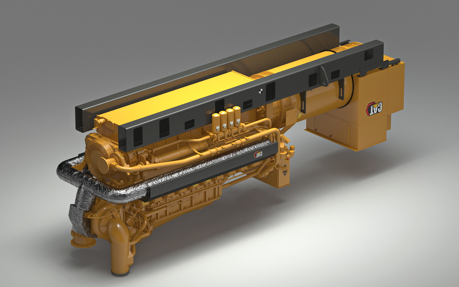 Gas Generator CAT G3520E 3D model