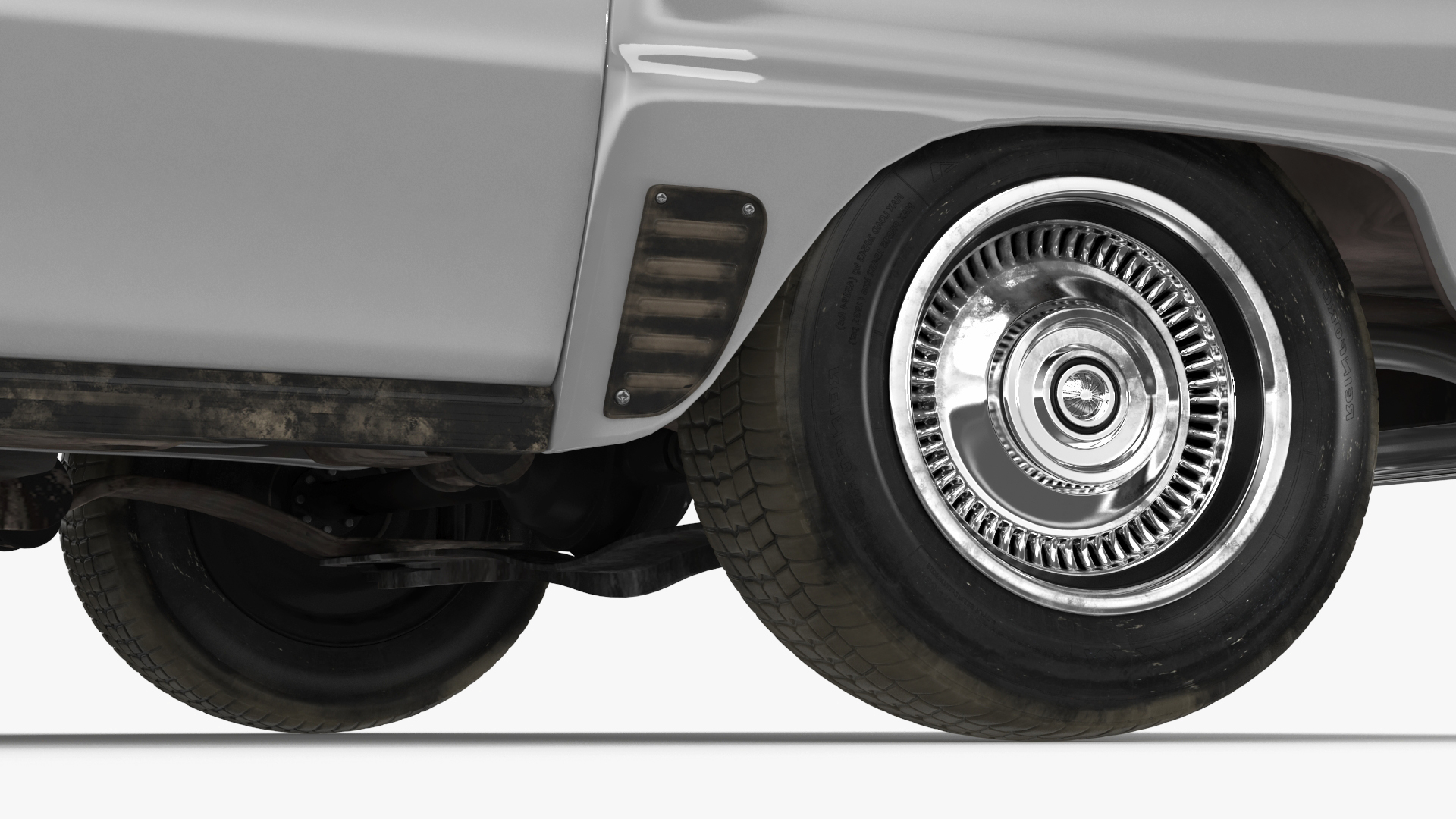 3D model Vintage Checker Marathon Taxi Rigged for Cinema 4D