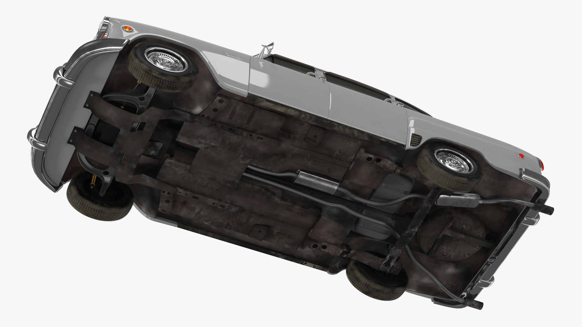 3D model Vintage Checker Marathon Taxi Rigged for Cinema 4D