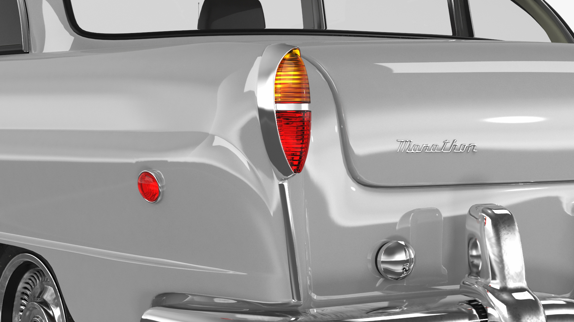 3D model Vintage Checker Marathon Taxi Rigged for Cinema 4D