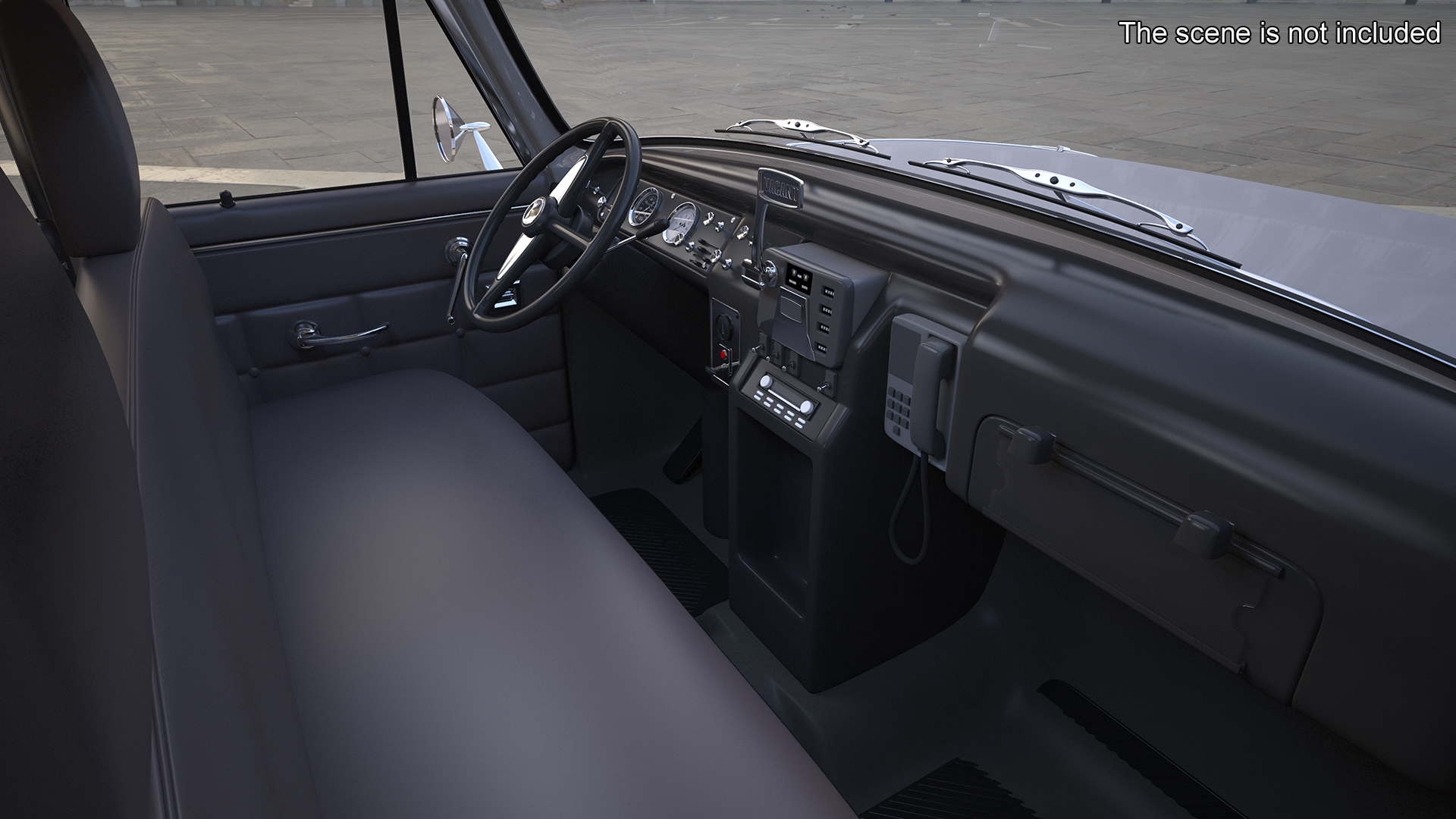 3D model Vintage Checker Marathon Taxi Rigged for Cinema 4D