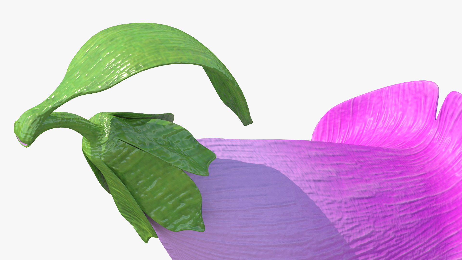 Purple Foxglove Flower 3D