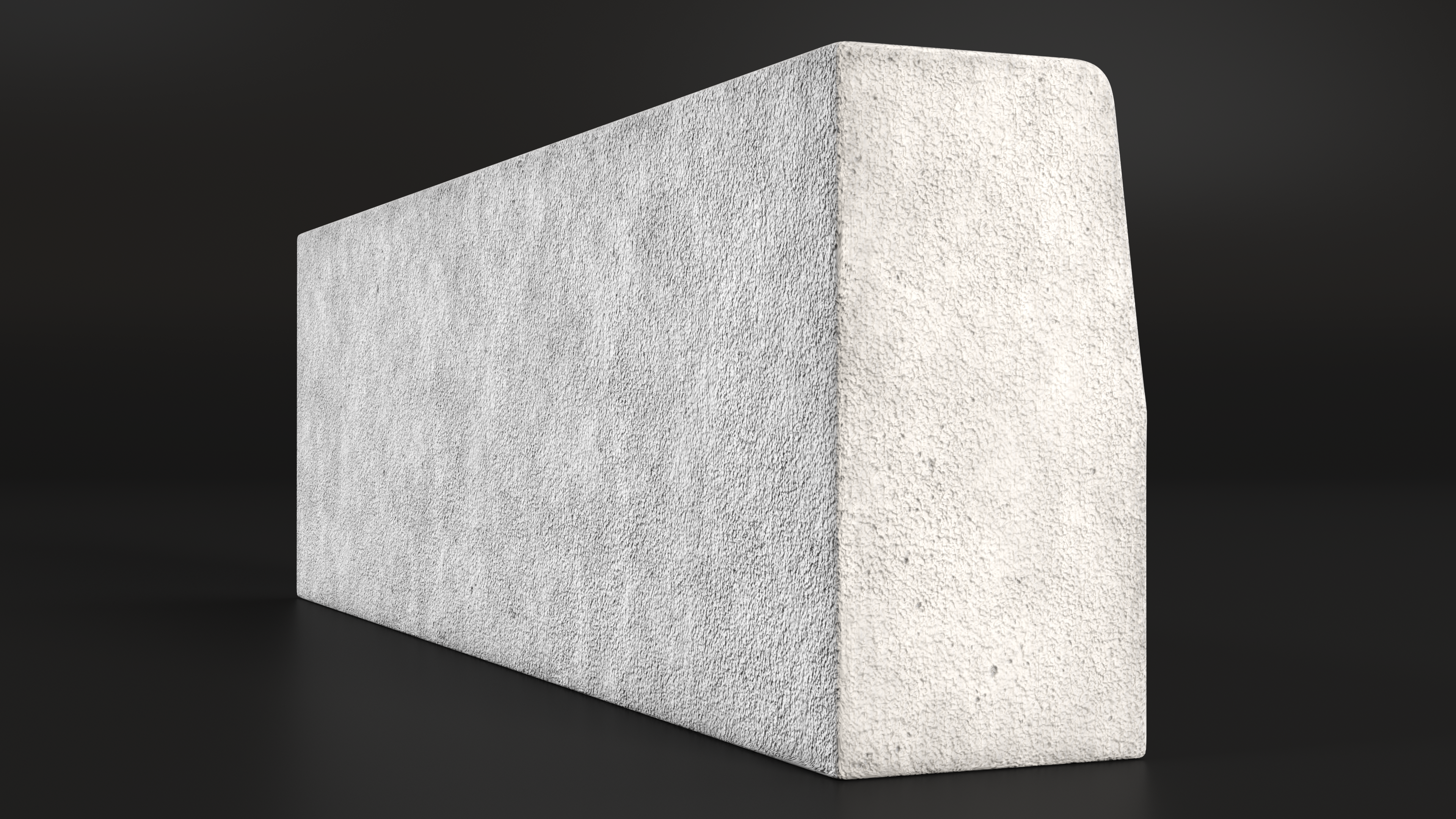 Concrete Curb 1m, view 6