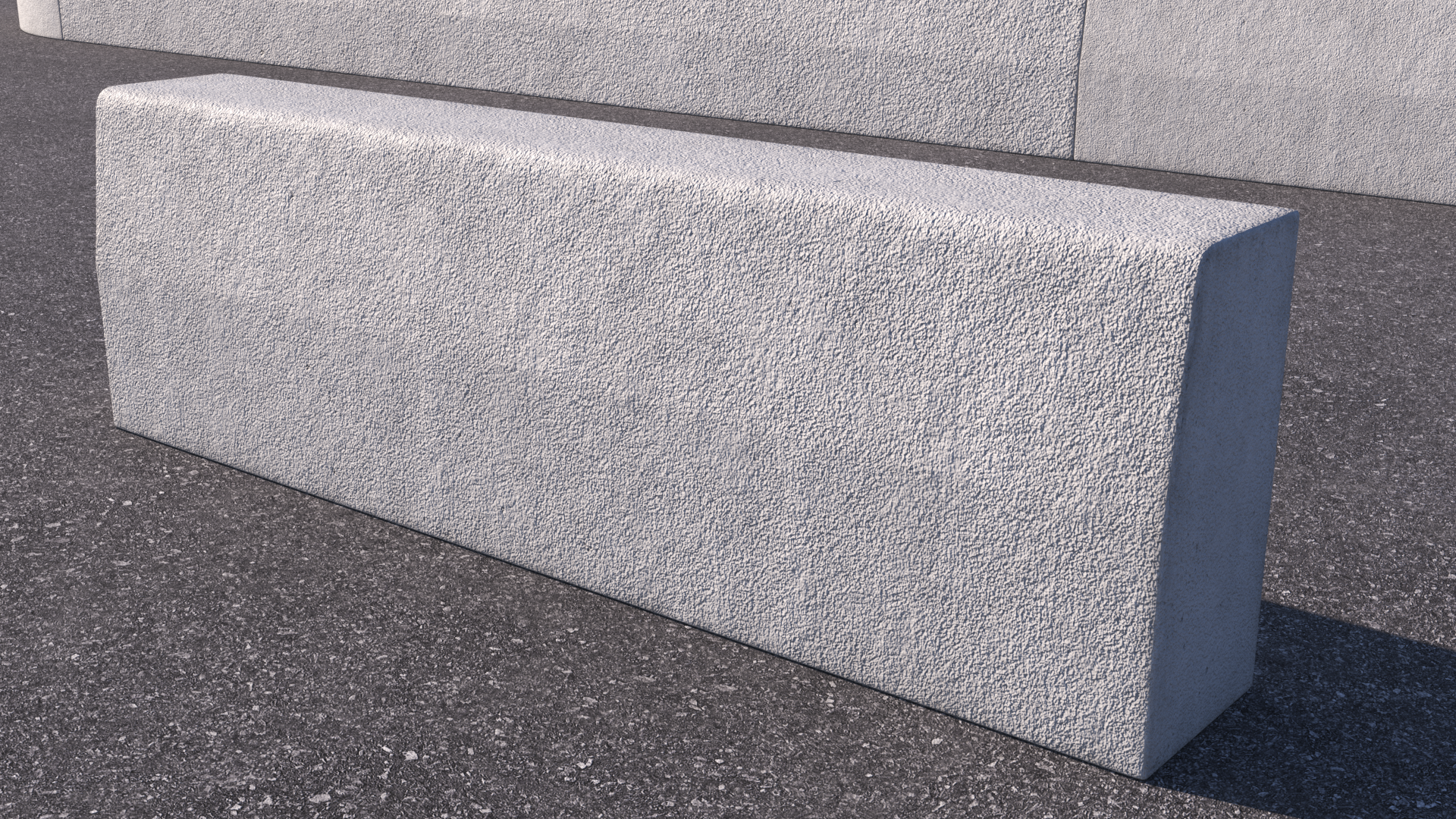 Concrete Curb 1m, view 9