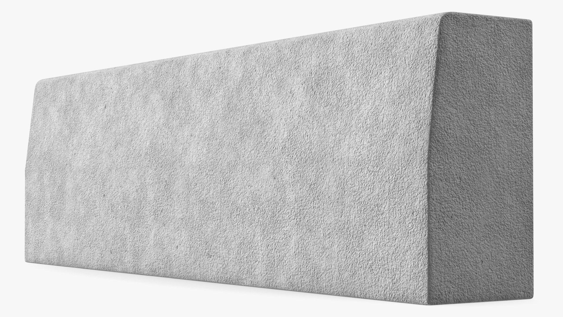 3D Concrete Curb 1m