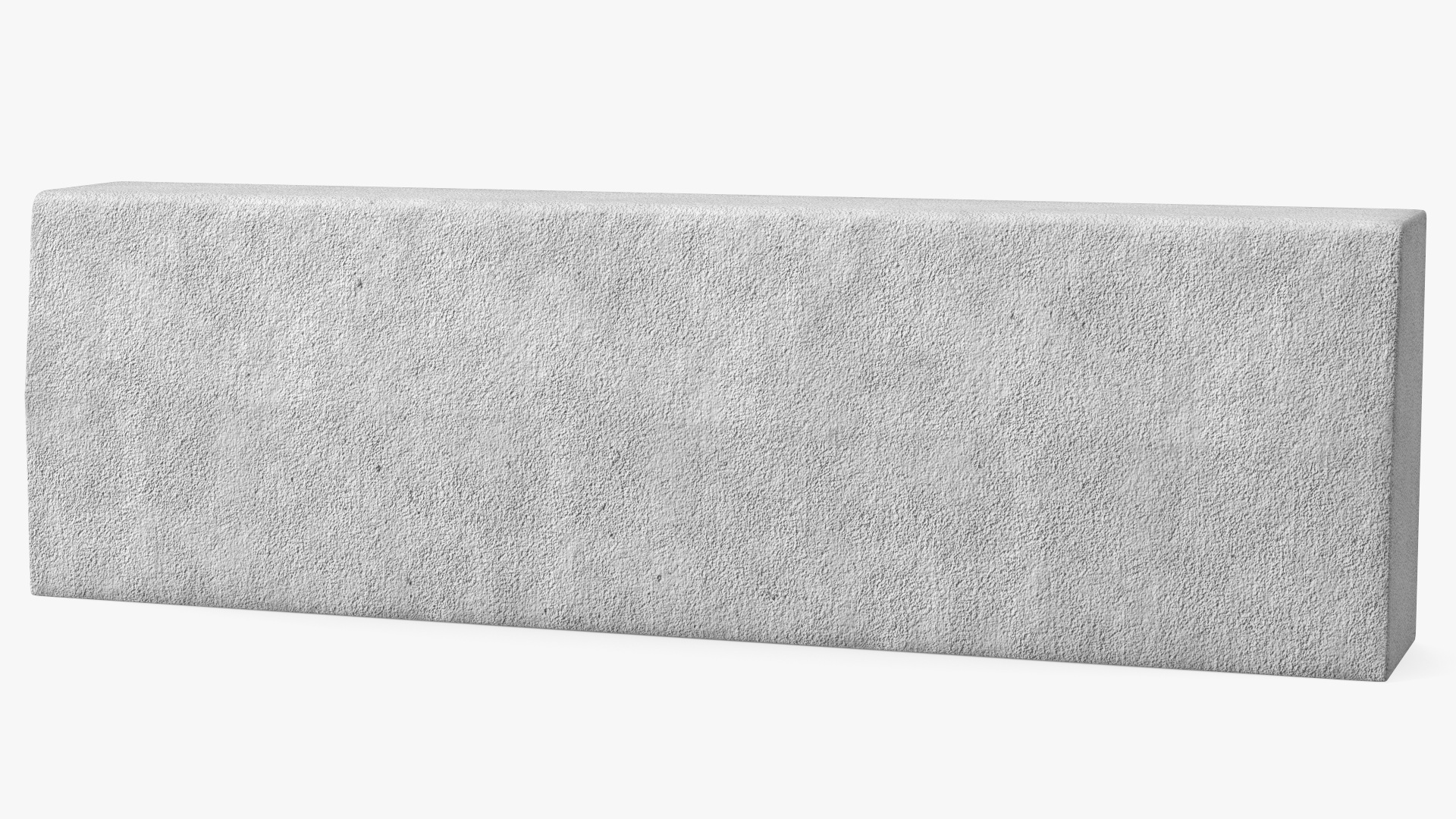 3D Concrete Curb 1m