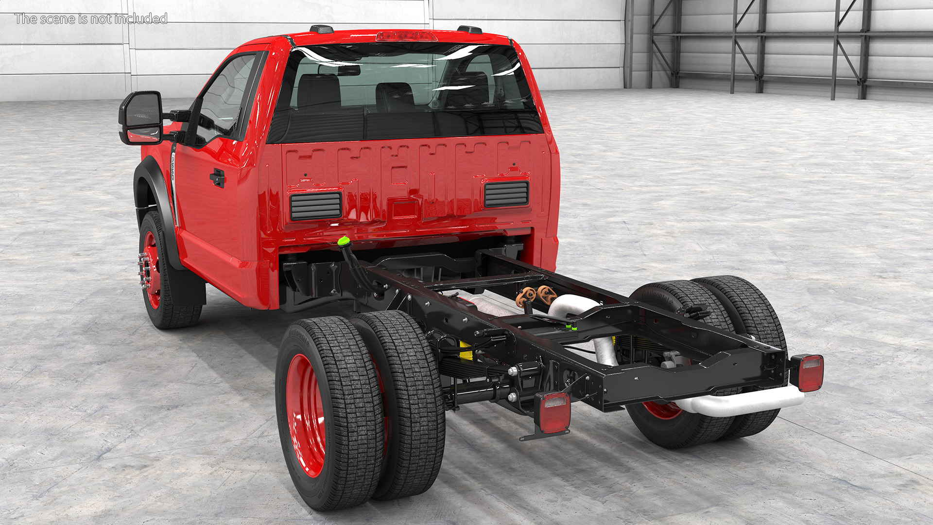2023 Ford Super Duty F550 Red 3D model