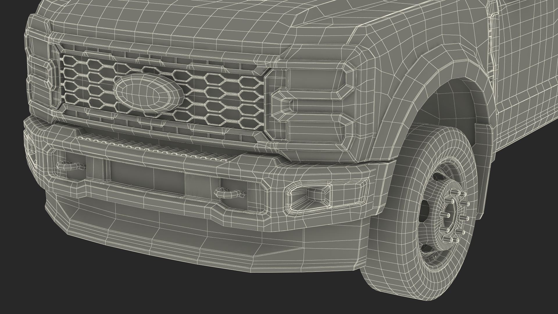 2023 Ford Super Duty F550 Red 3D model