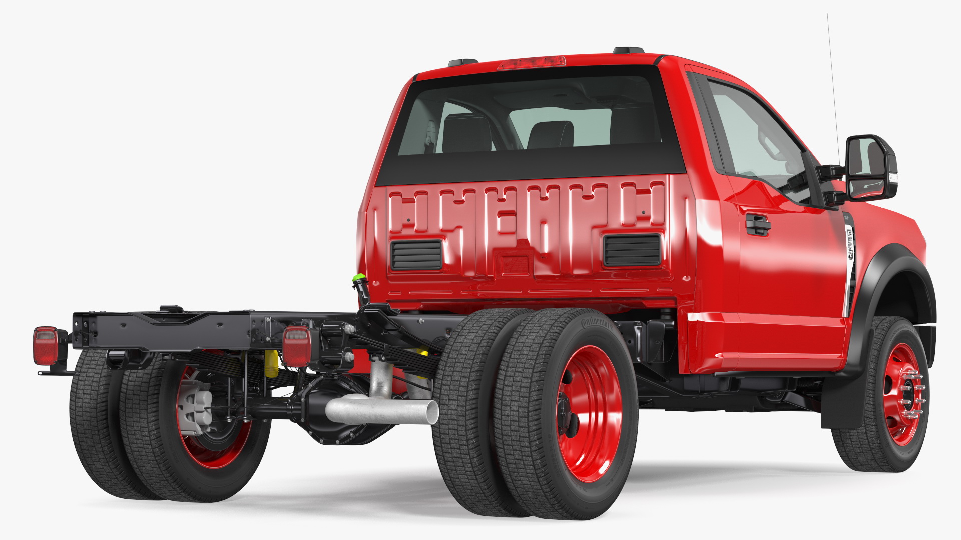 2023 Ford Super Duty F550 Red 3D model