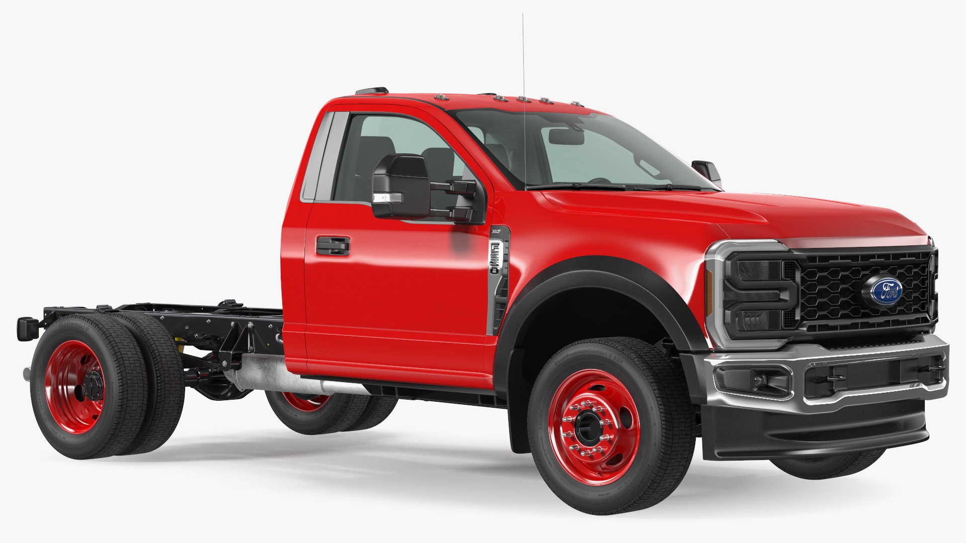 2023 Ford Super Duty F550 Red 3D model