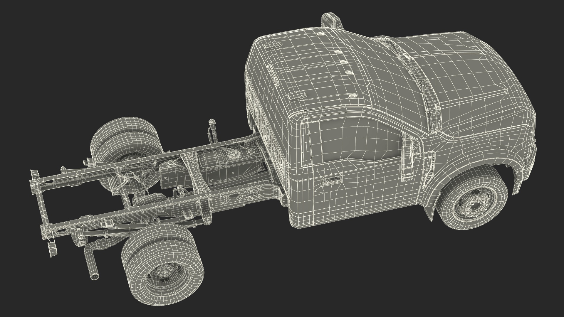 2023 Ford Super Duty F550 Red 3D model