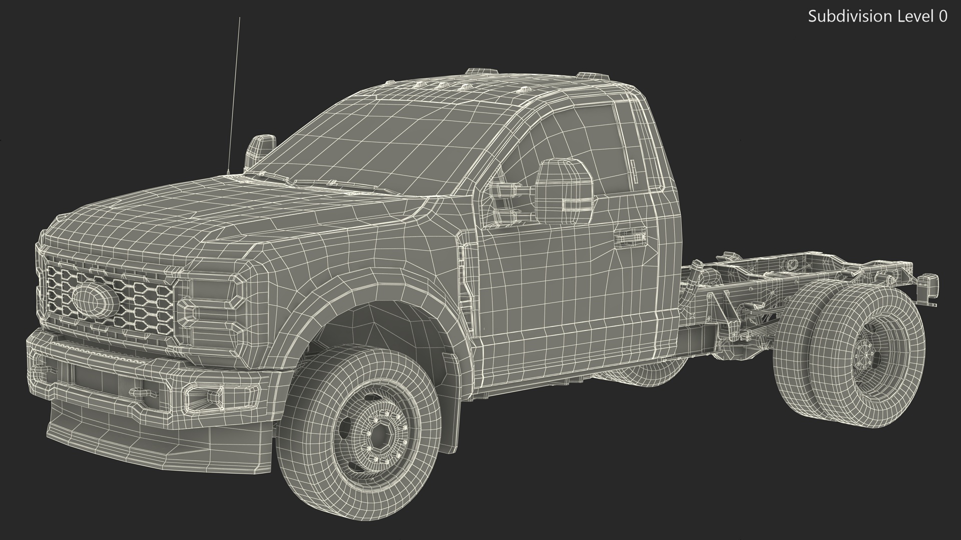 2023 Ford Super Duty F550 Red 3D model