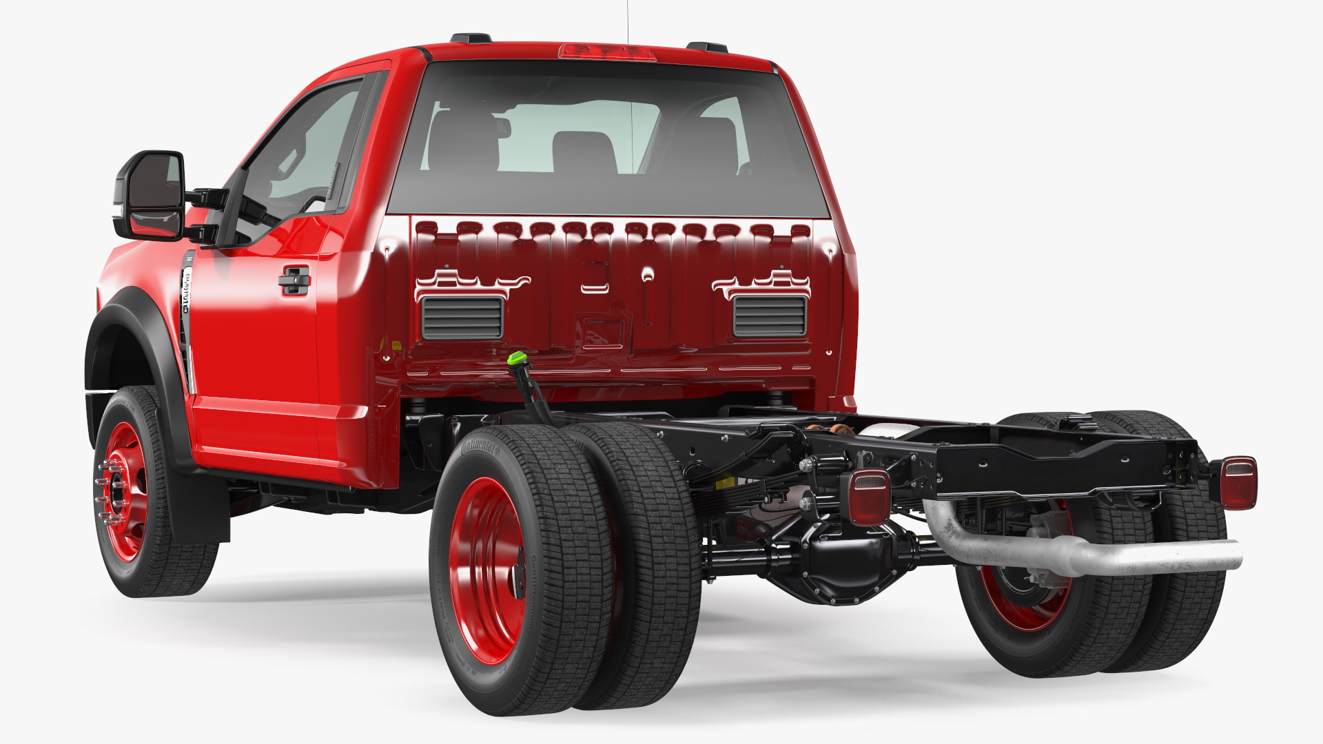 2023 Ford Super Duty F550 Red 3D model
