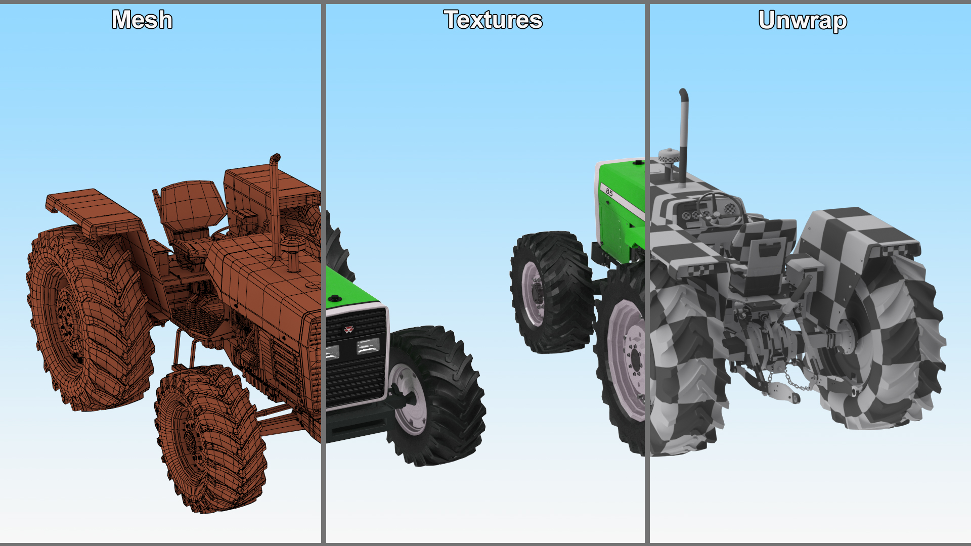 Farm Tractor 3D