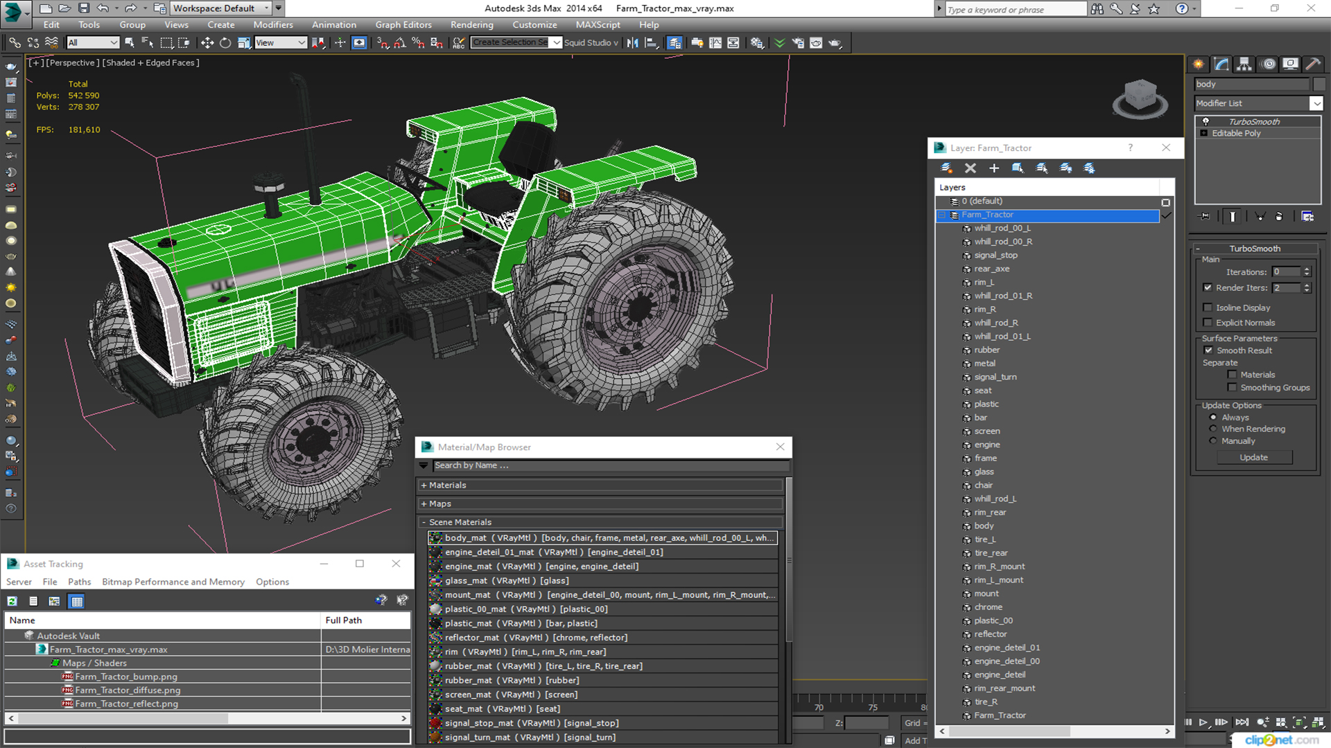 Farm Tractor 3D