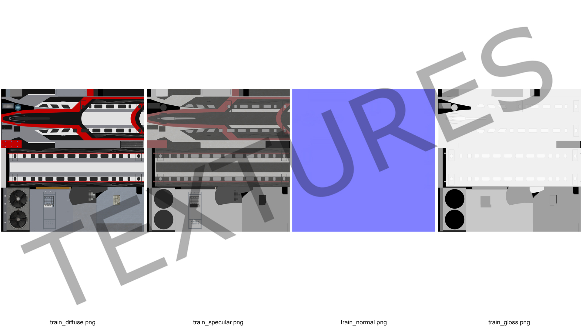 3D model Red Maglev Bullet Train Engine