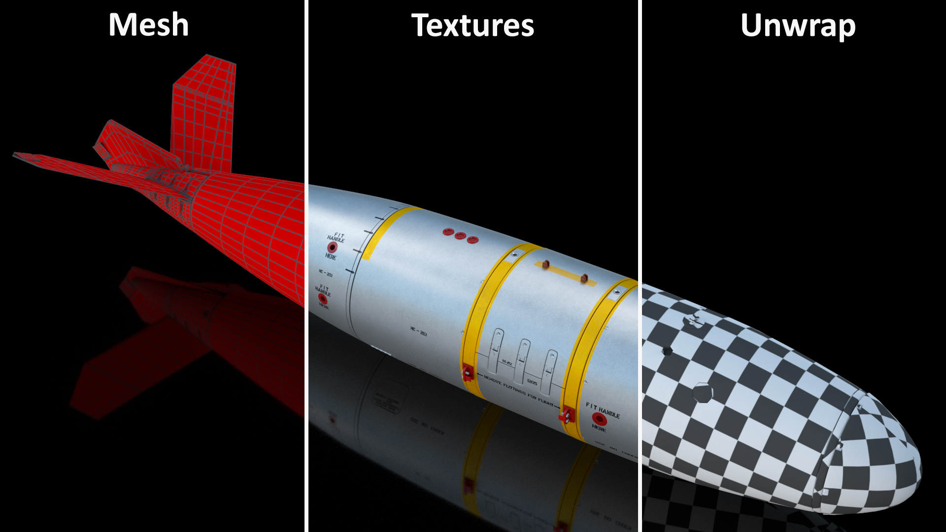 3D Mark 7 Thor Tactical Nuclear Bomb model
